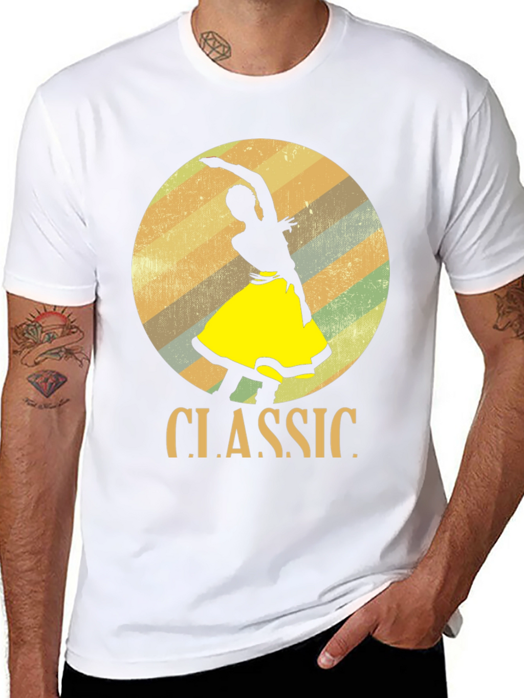 Classic Dancer Graphic T-Shirt - Retro Style
