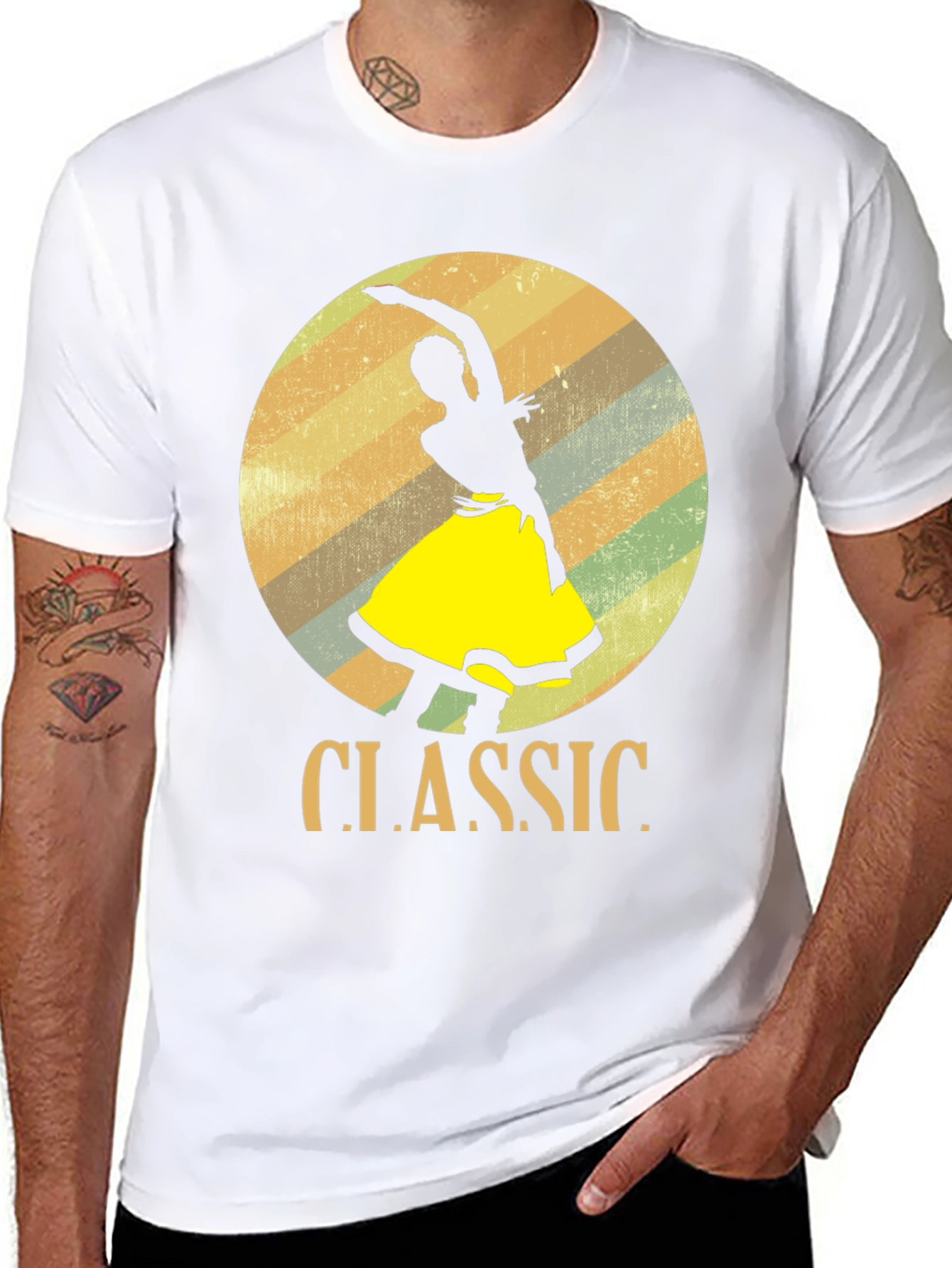 Classic Dancer Graphic T-Shirt - Retro Style