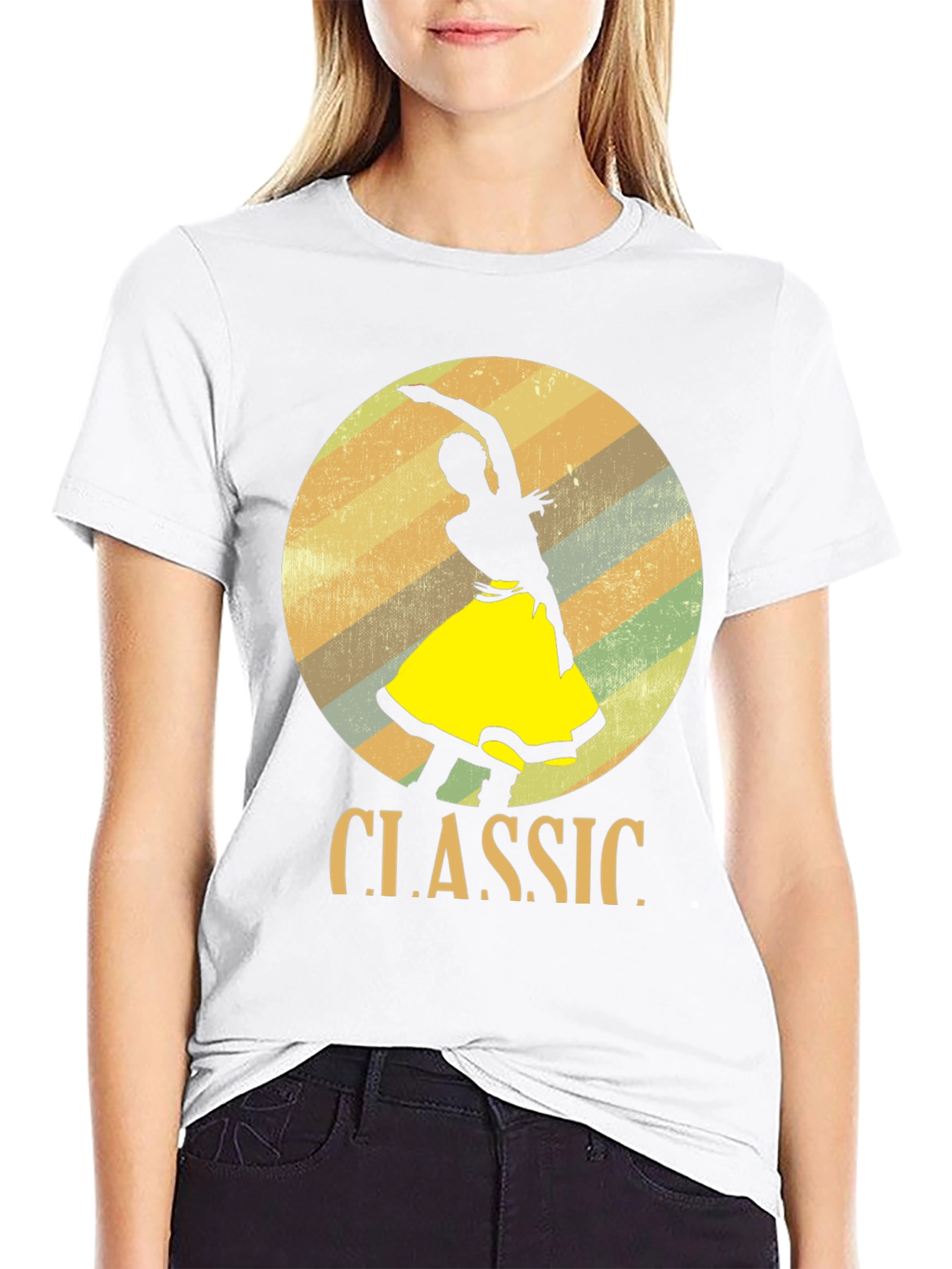 Classic Dancer Graphic T-Shirt - Retro Style