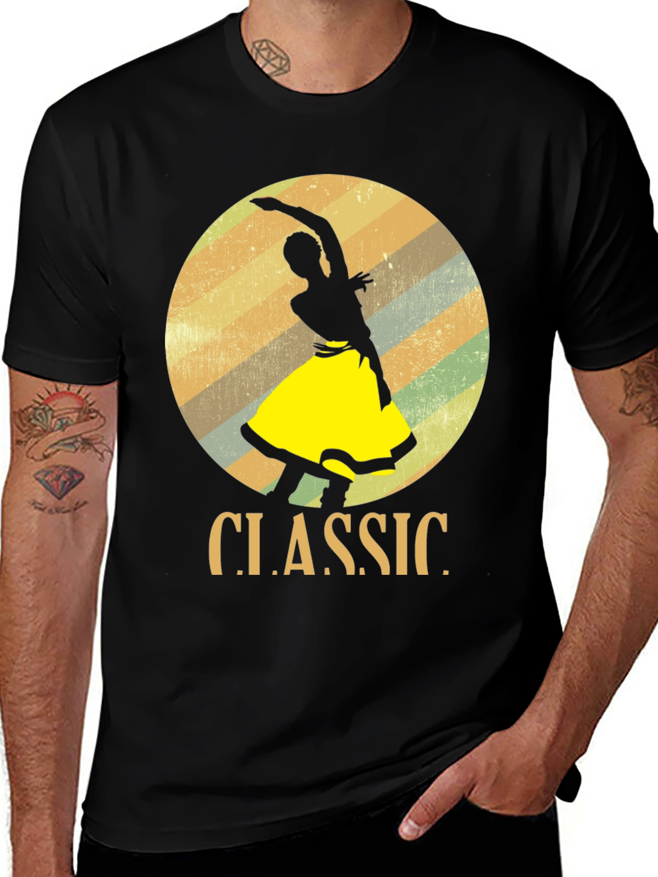 Classic Dancer Graphic T-Shirt - Retro Style