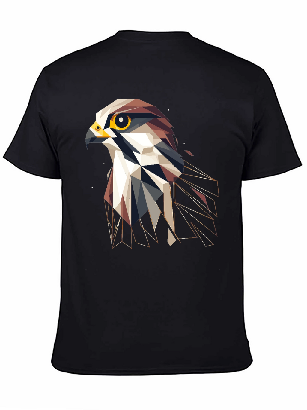 Geometric Eagle Graphic T-Shirt - Stylish Bird Design