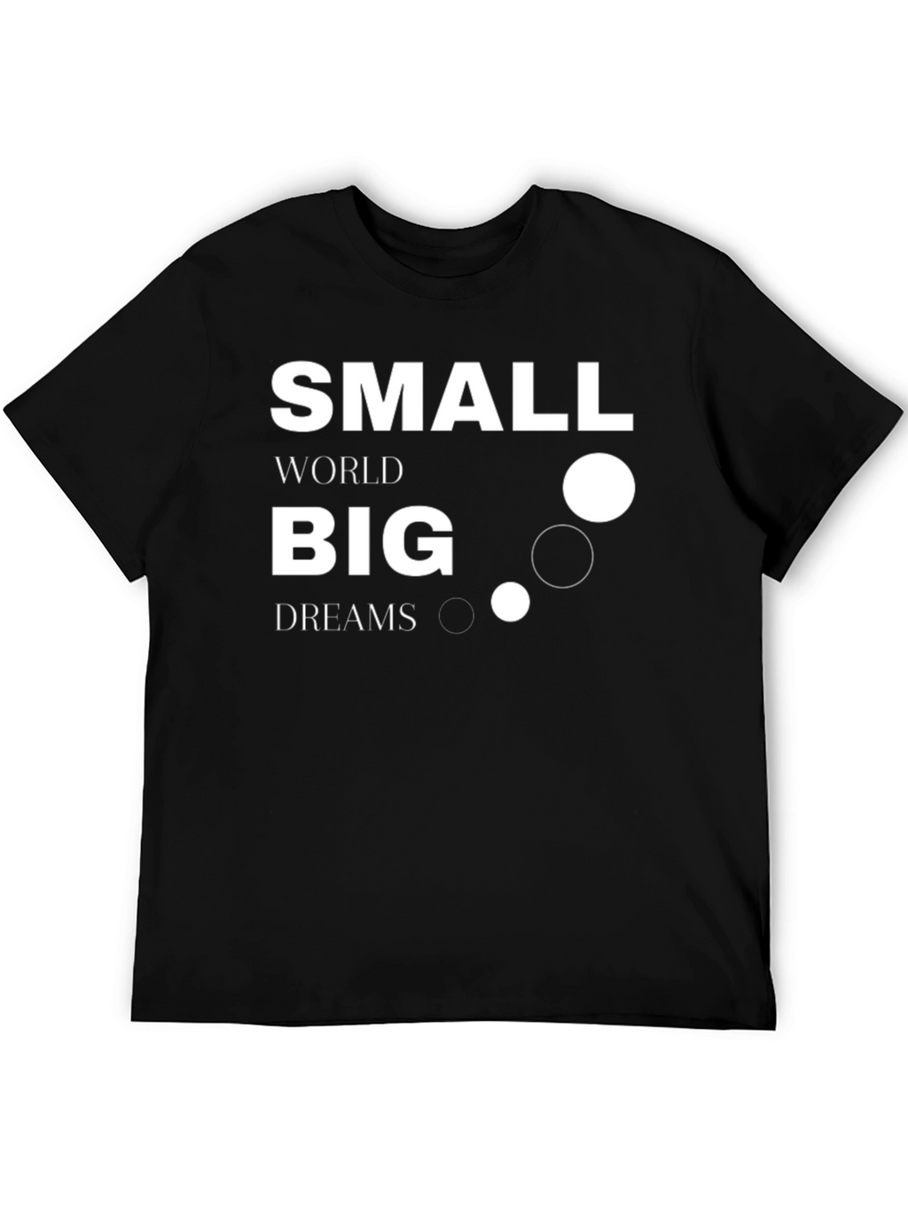 Small World Big Dreams Graphic Tee - Black