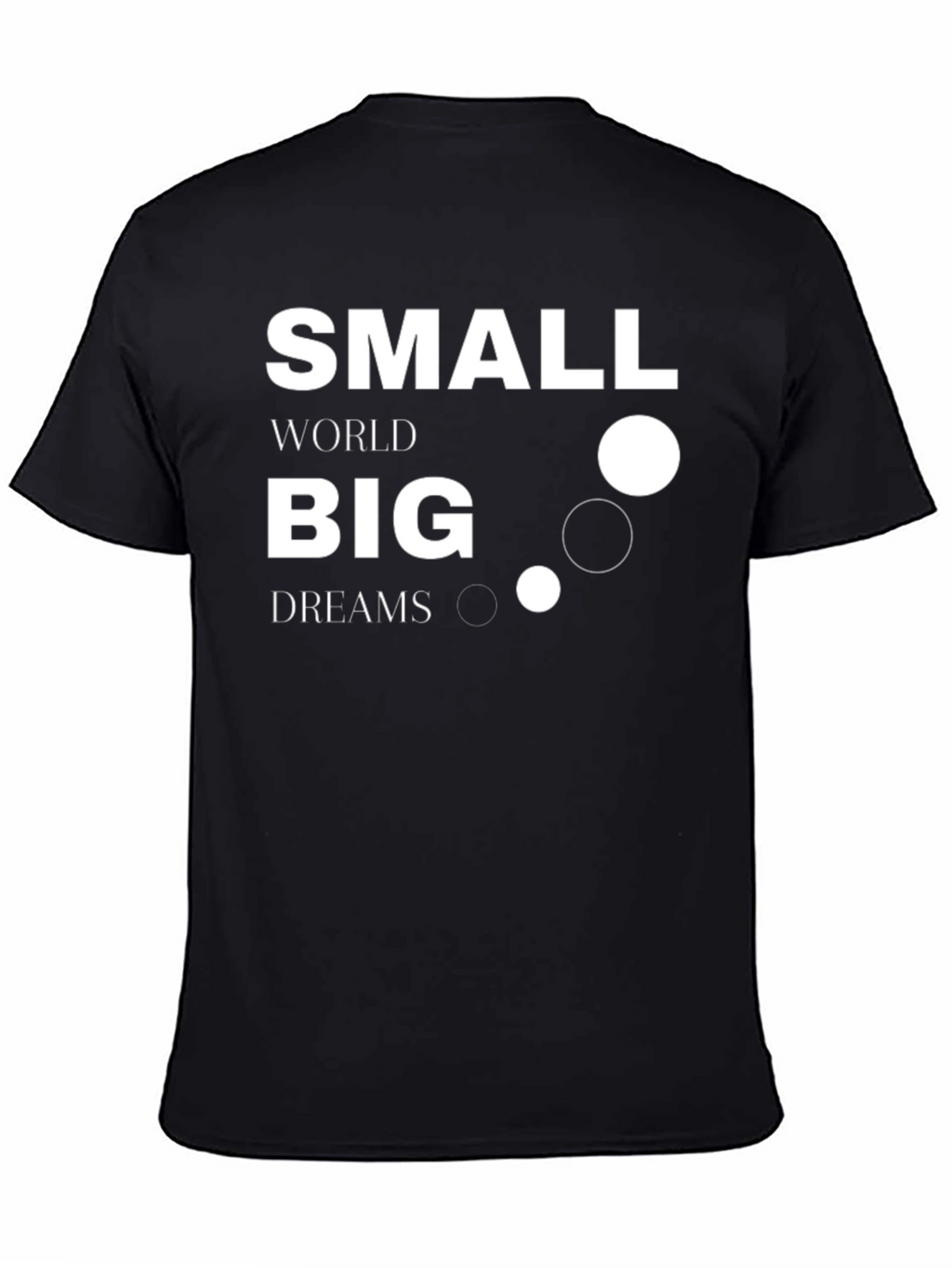 Small World Big Dreams Graphic Tee - Black