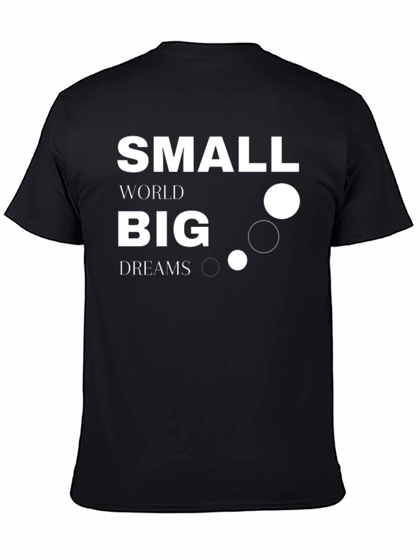 Small World Big Dreams Graphic Tee - Black