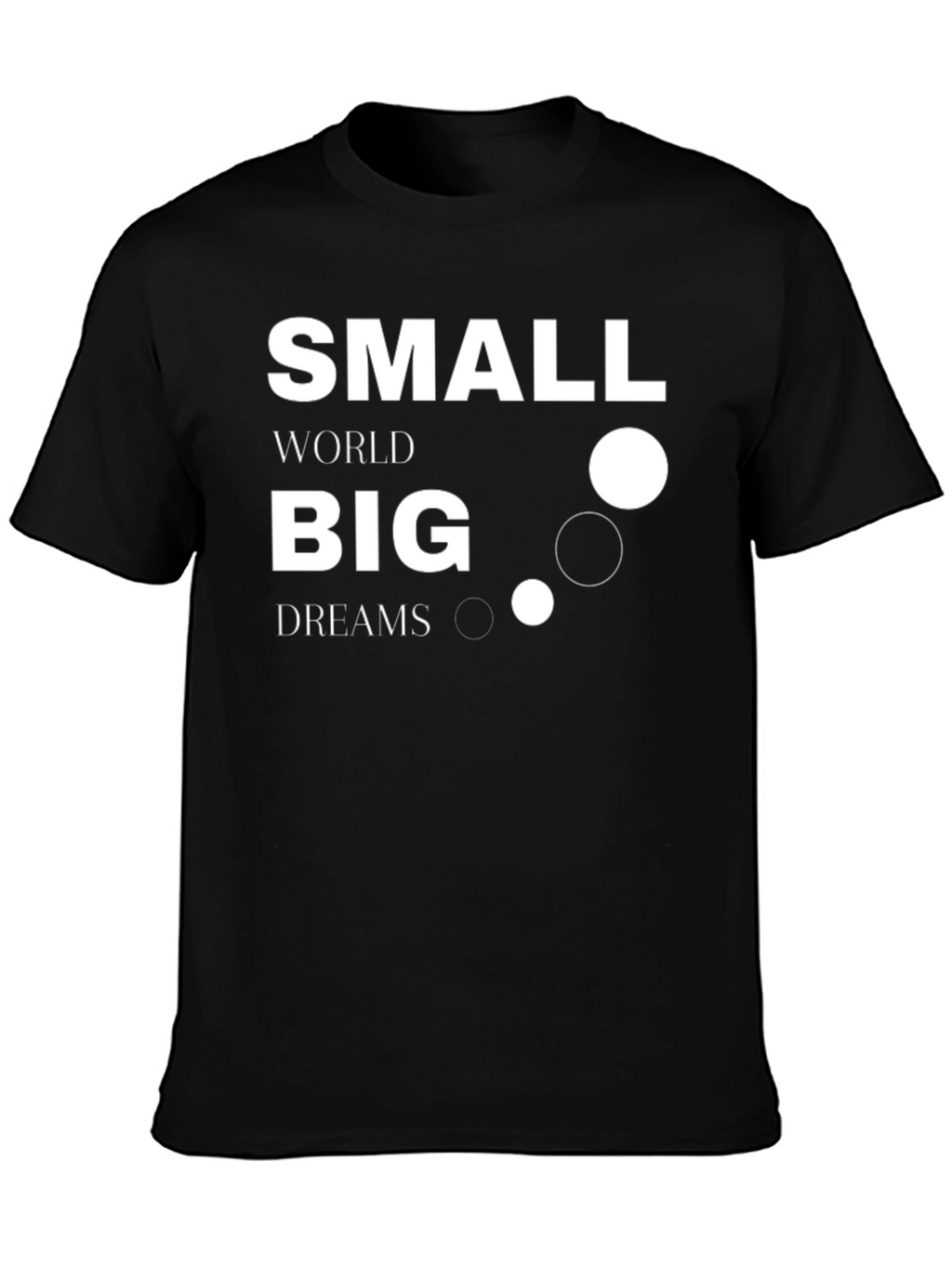 Small World Big Dreams Graphic Tee - Black