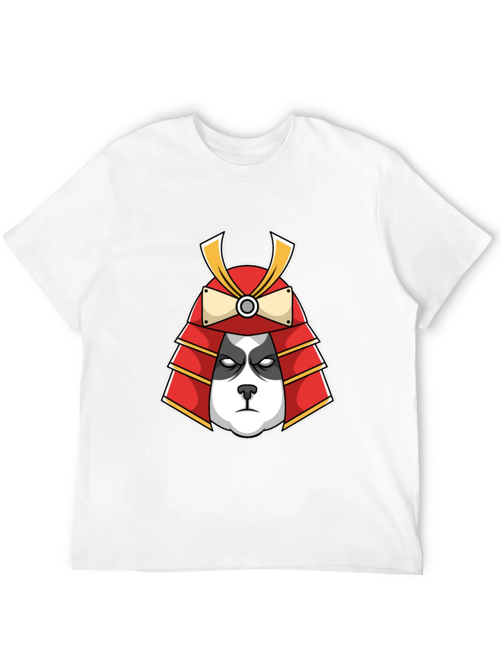 Panda Samurai Graphic Tee - Black Cotton T-Shirt