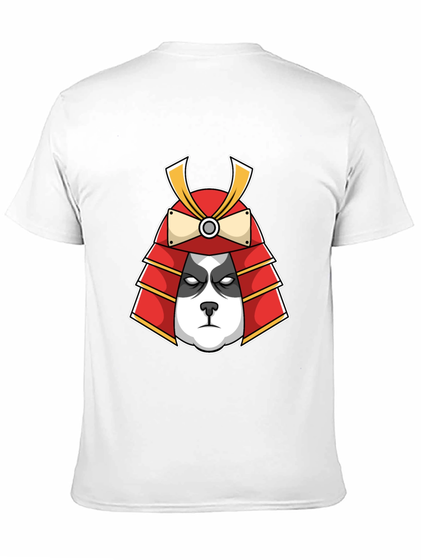 Panda Samurai Graphic Tee - Black Cotton T-Shirt