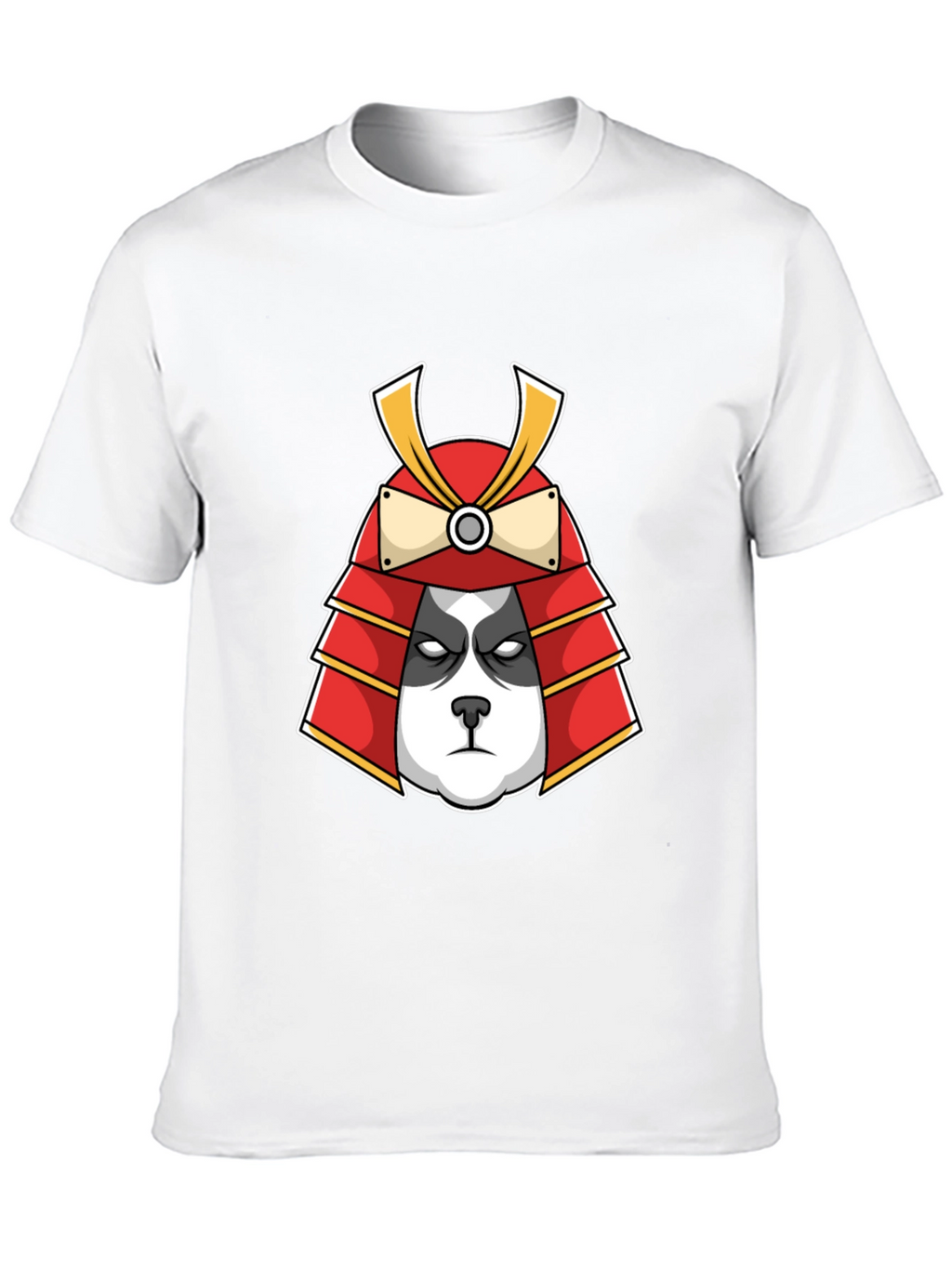 Panda Samurai Graphic Tee - Black Cotton T-Shirt
