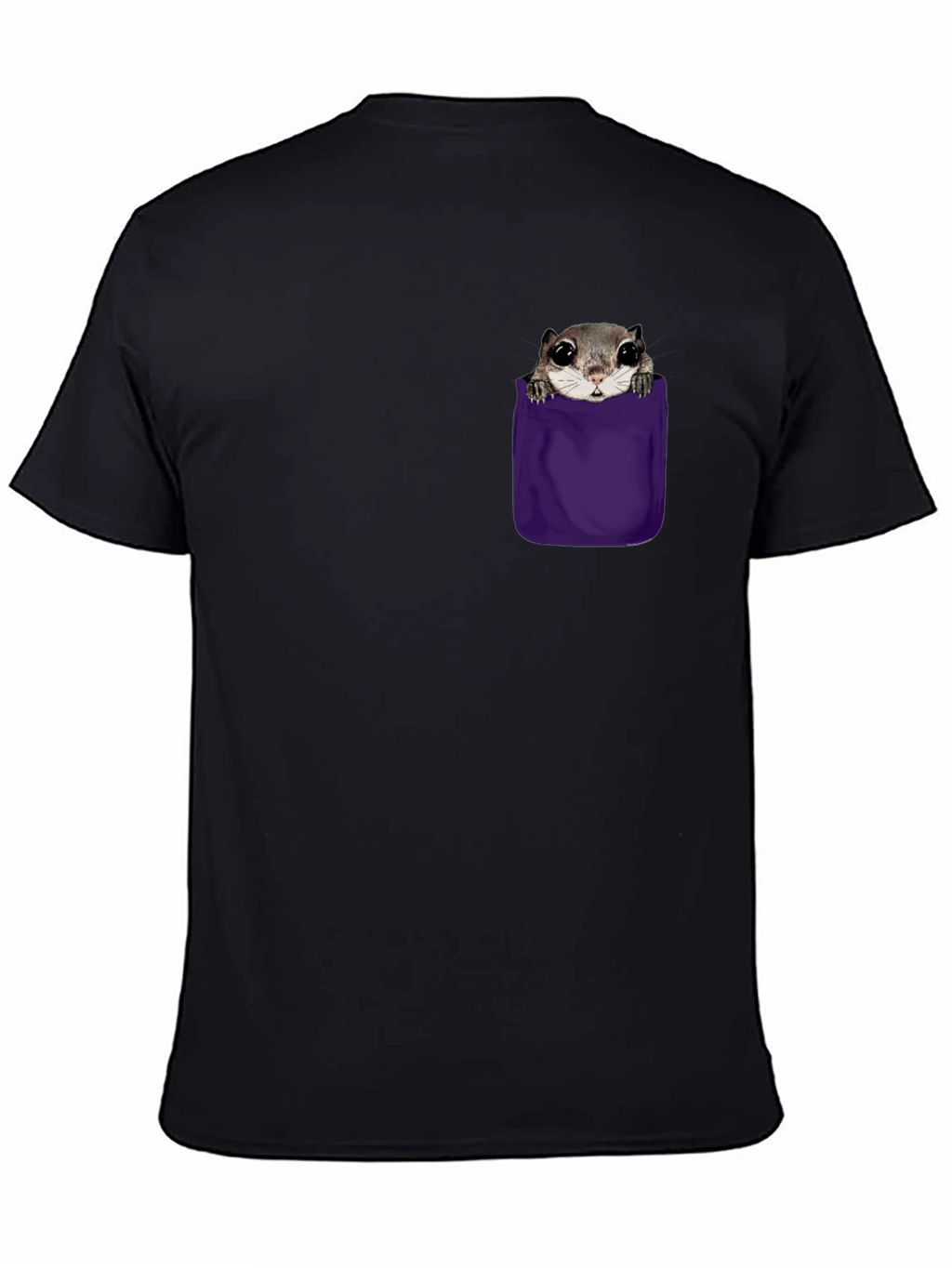 Squirrel Pocket T-Shirt - Cute Graphic Tee