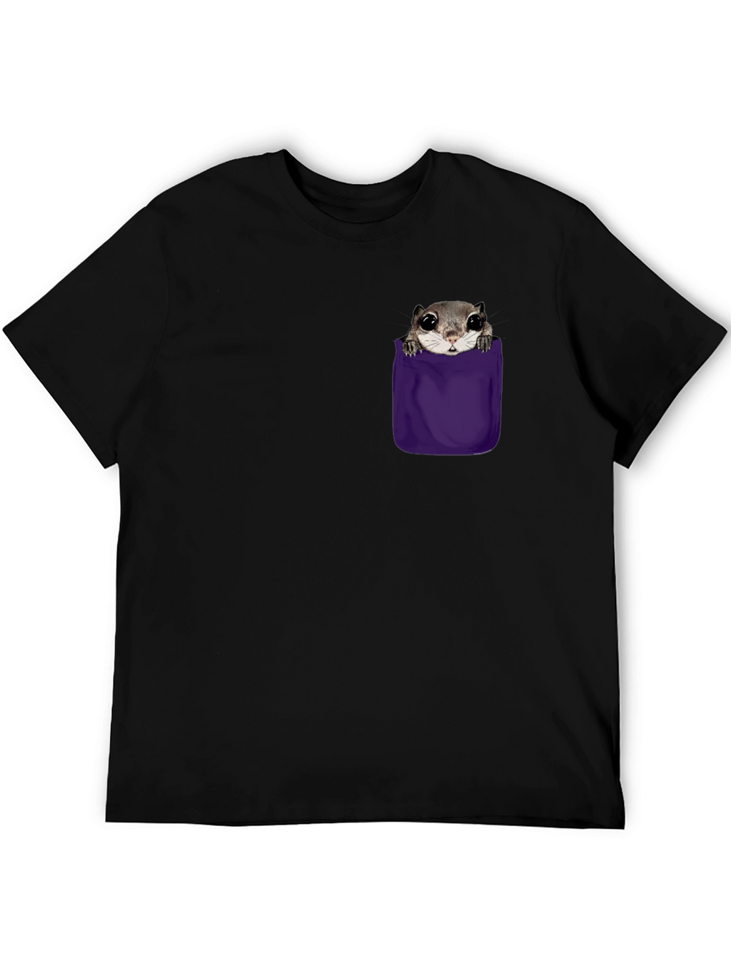 Squirrel Pocket T-Shirt - Cute Graphic Tee