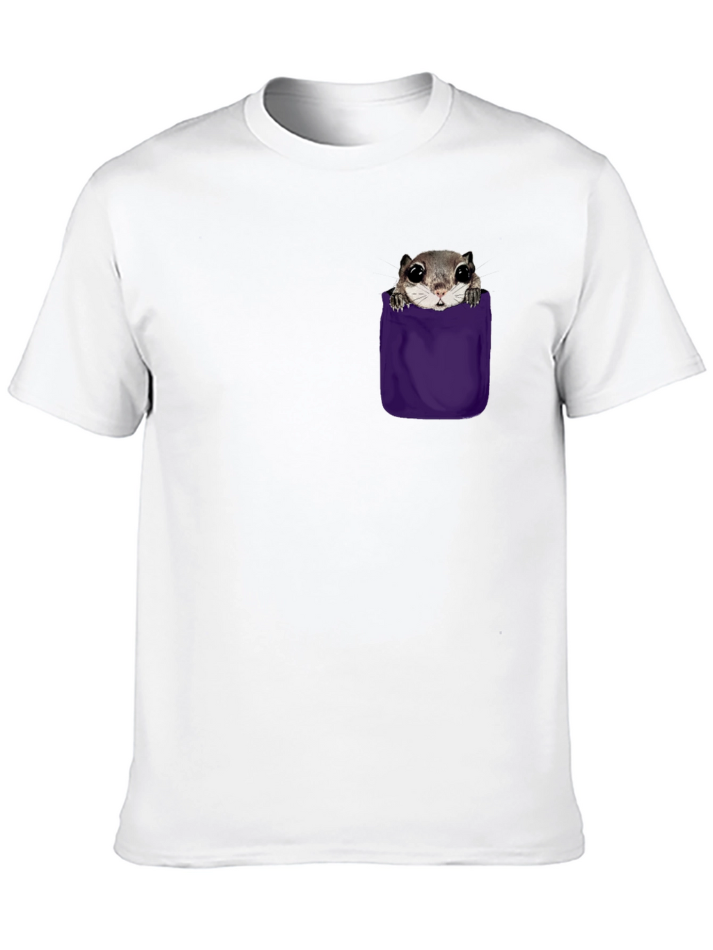 Squirrel Pocket T-Shirt - Cute Graphic Tee