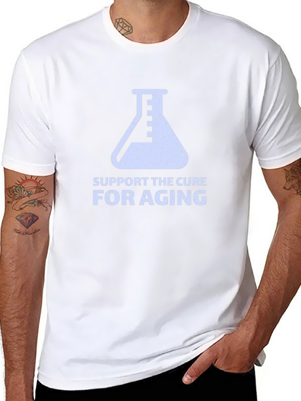 Support the Cure for Aging Black T-Shirt