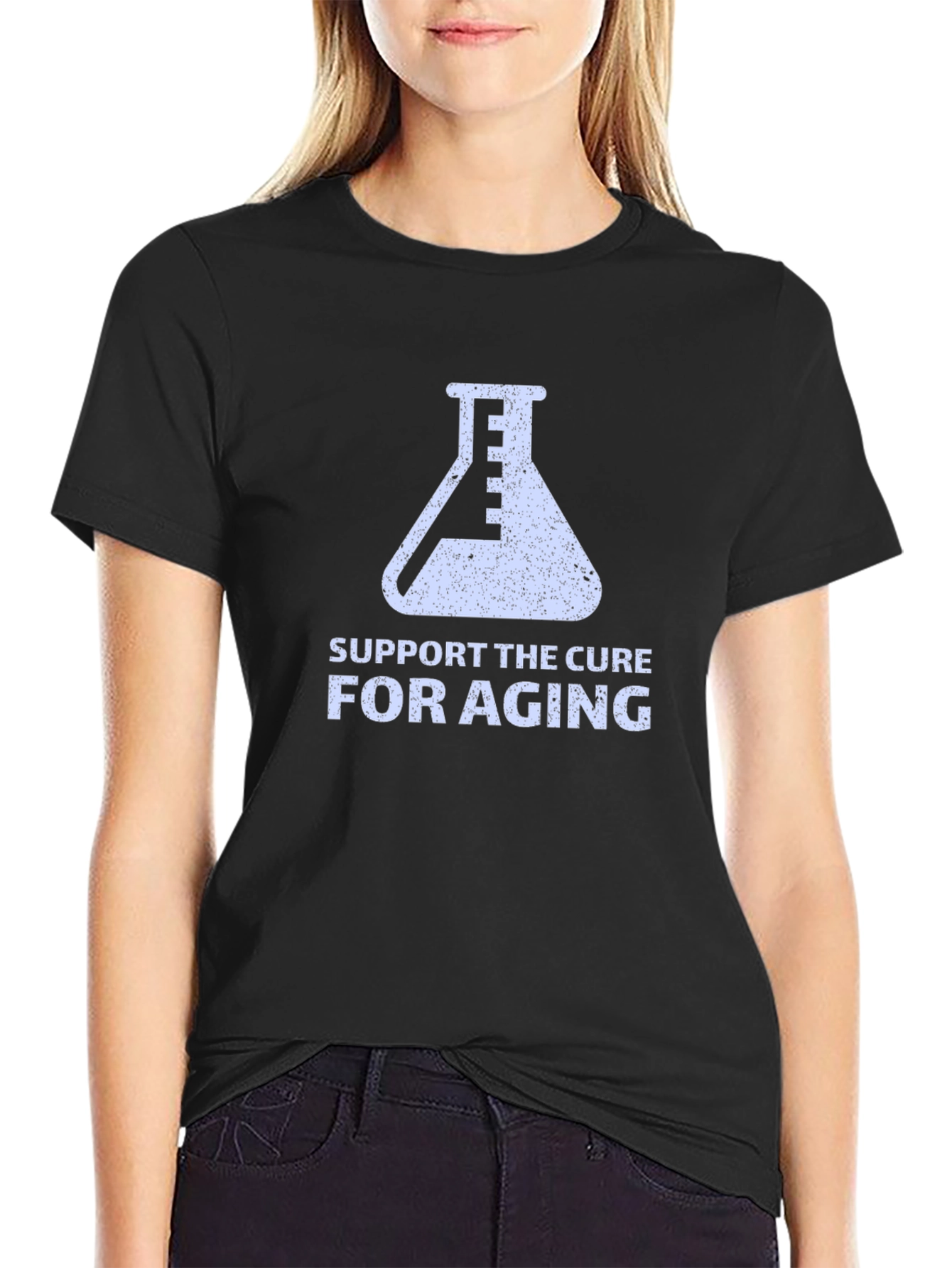 Support the Cure for Aging Black T-Shirt