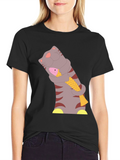 Cat & Fish T-Shirt - Funny Graphic Tee