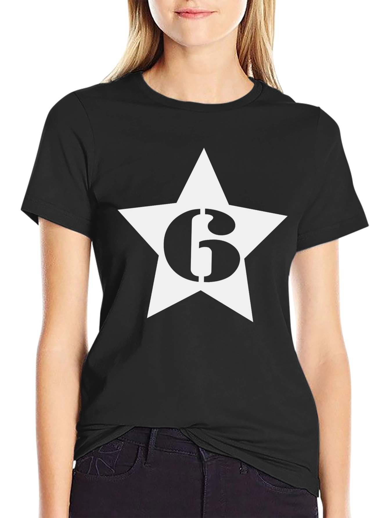 Star Number 6 Graphic Tee - Cool & Casual