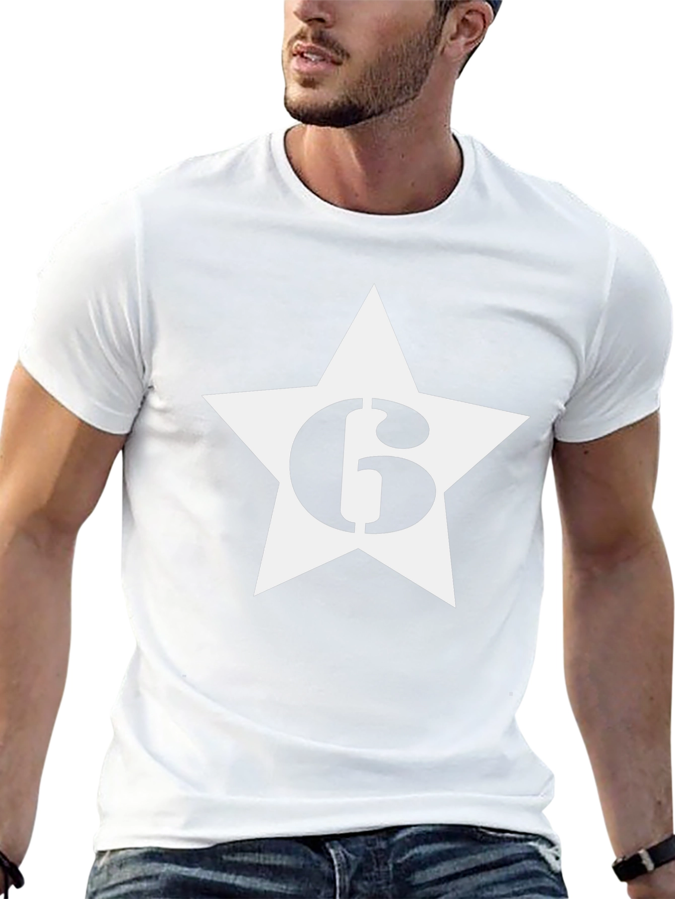 Star Number 6 Graphic Tee - Cool & Casual