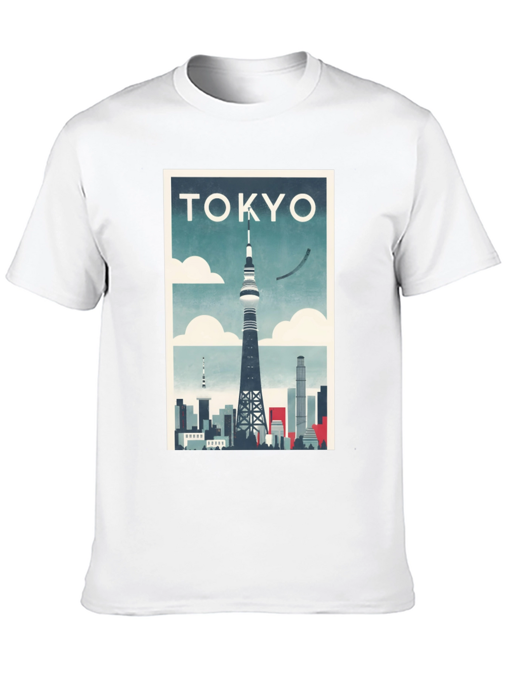 Tokyo Tower Skyline Graphic T-Shirt