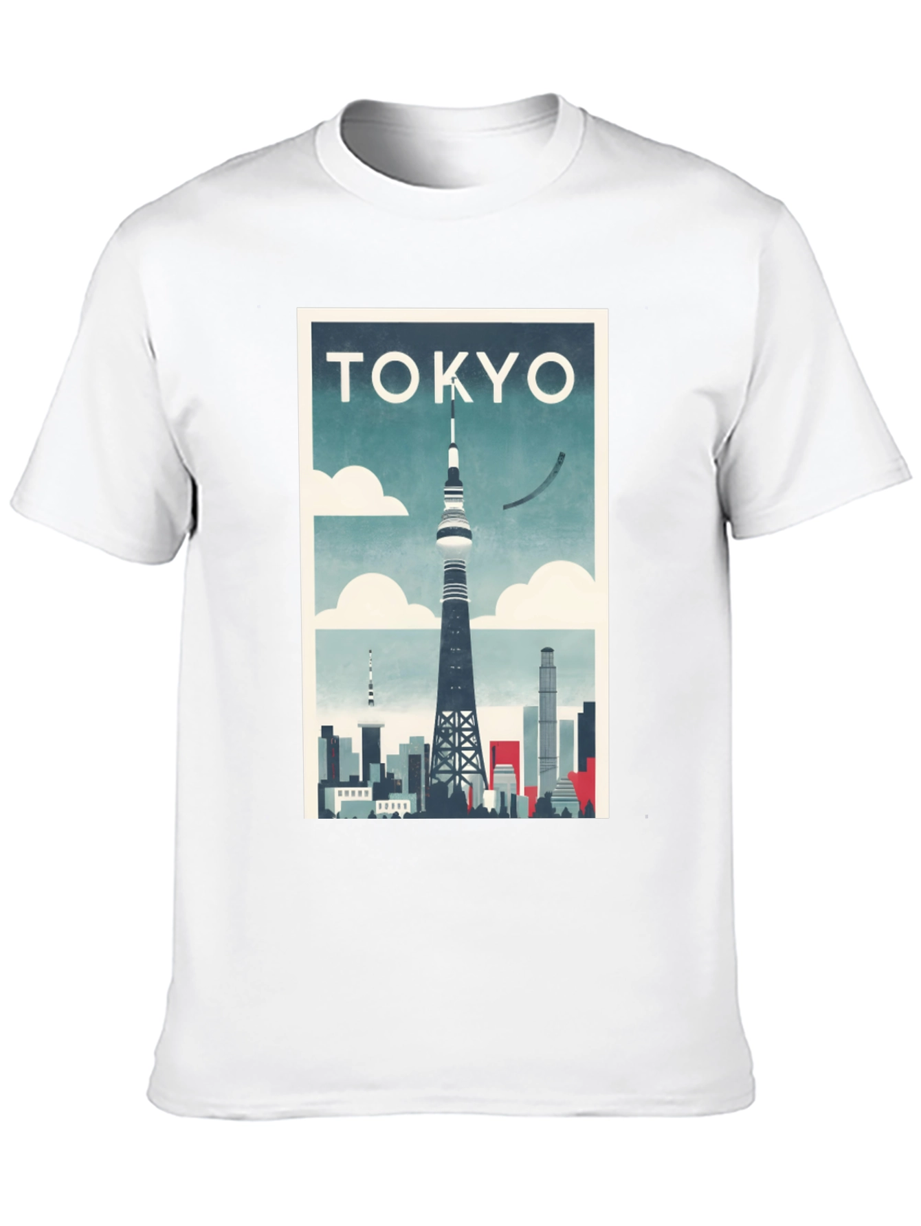 Tokyo Tower Skyline Graphic T-Shirt