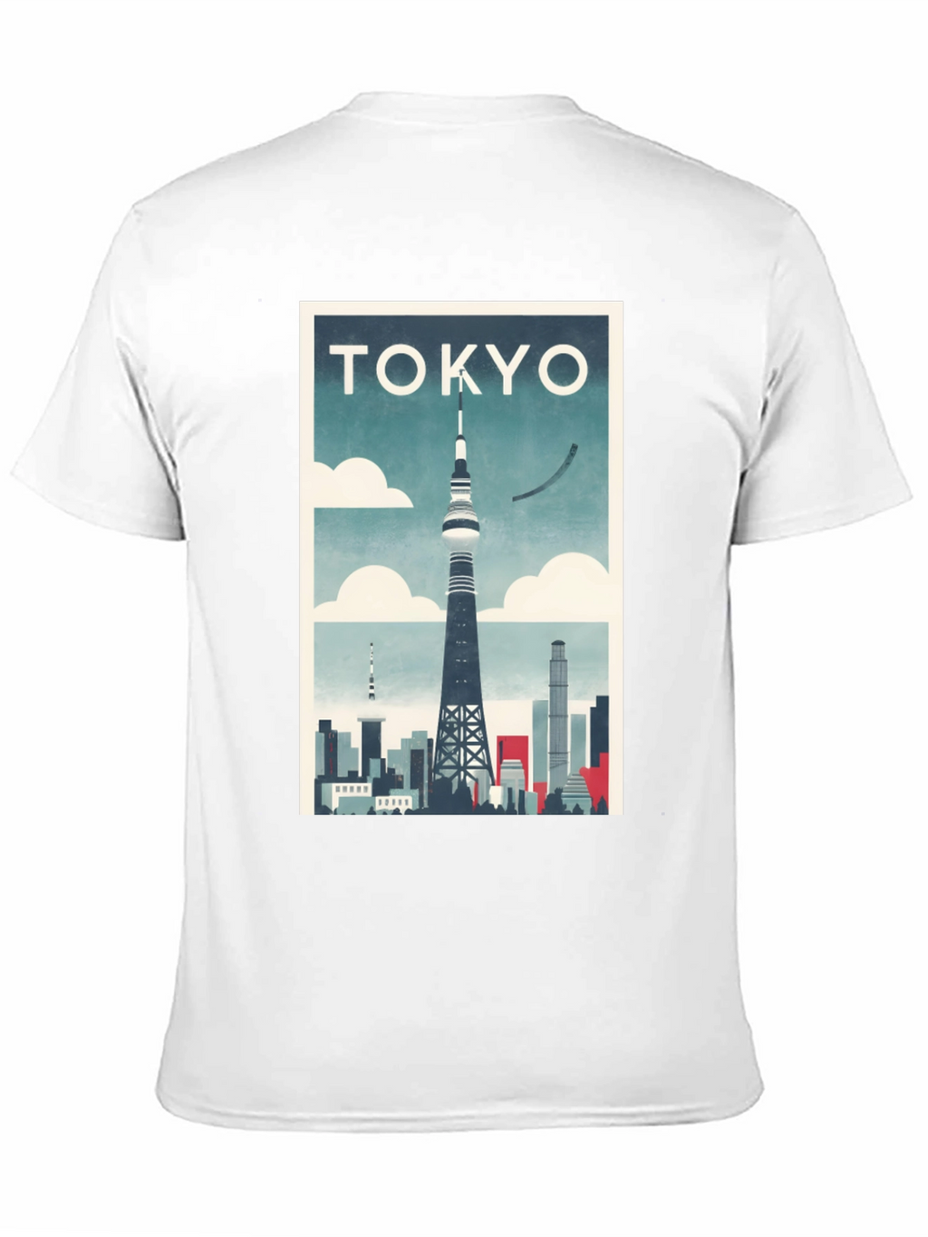 Tokyo Tower Skyline Graphic T-Shirt