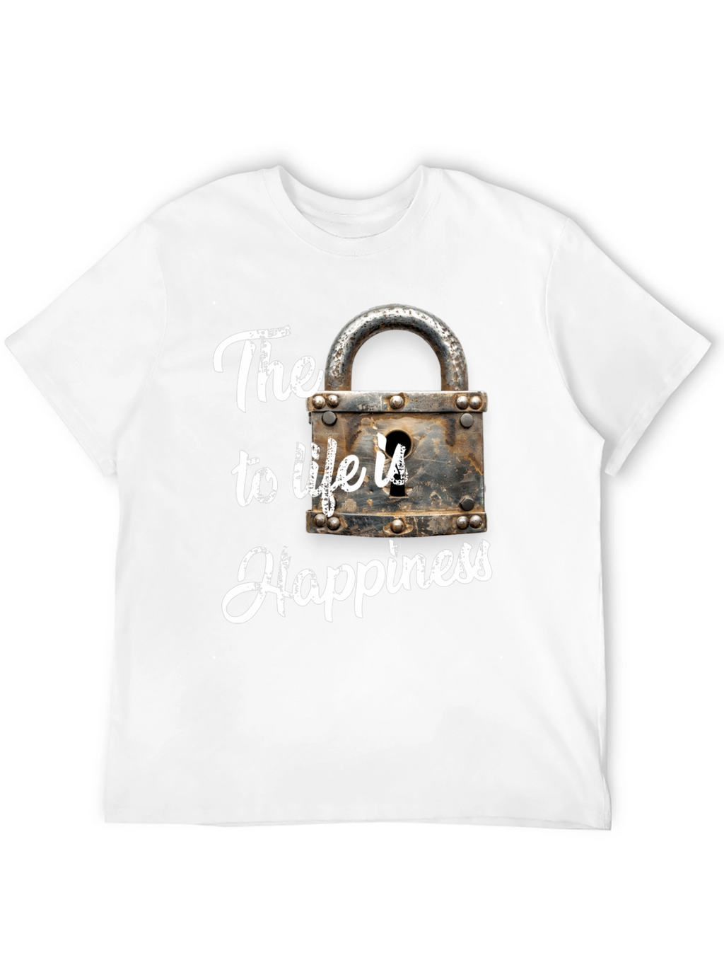Happiness Lock T-Shirt - The Key to Life