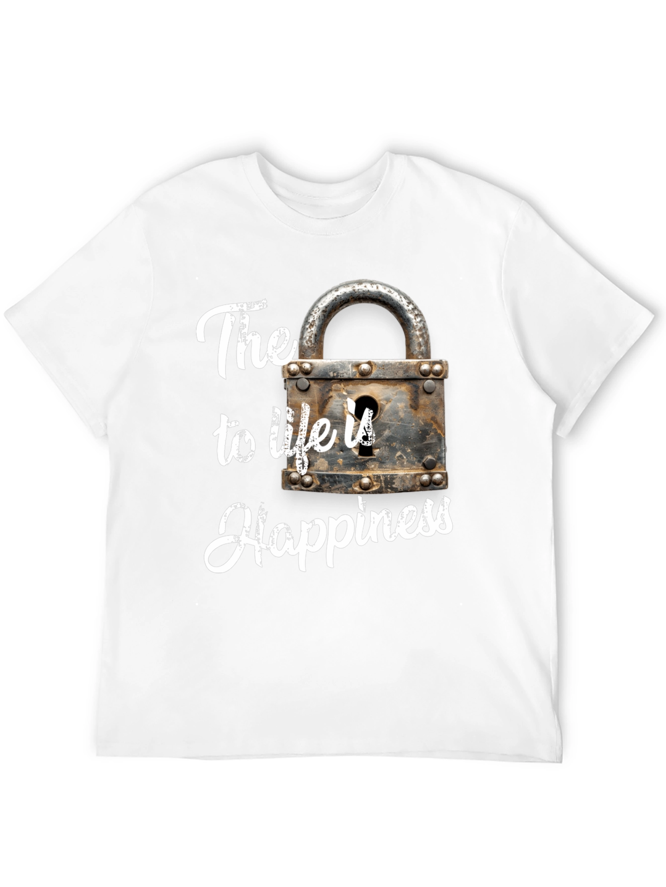 Happiness Lock T-Shirt - The Key to Life