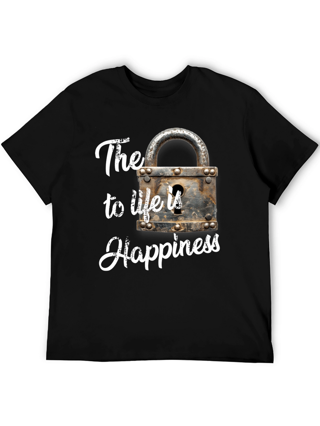Happiness Lock T-Shirt - The Key to Life
