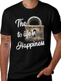 Happiness Lock T-Shirt - The Key to Life