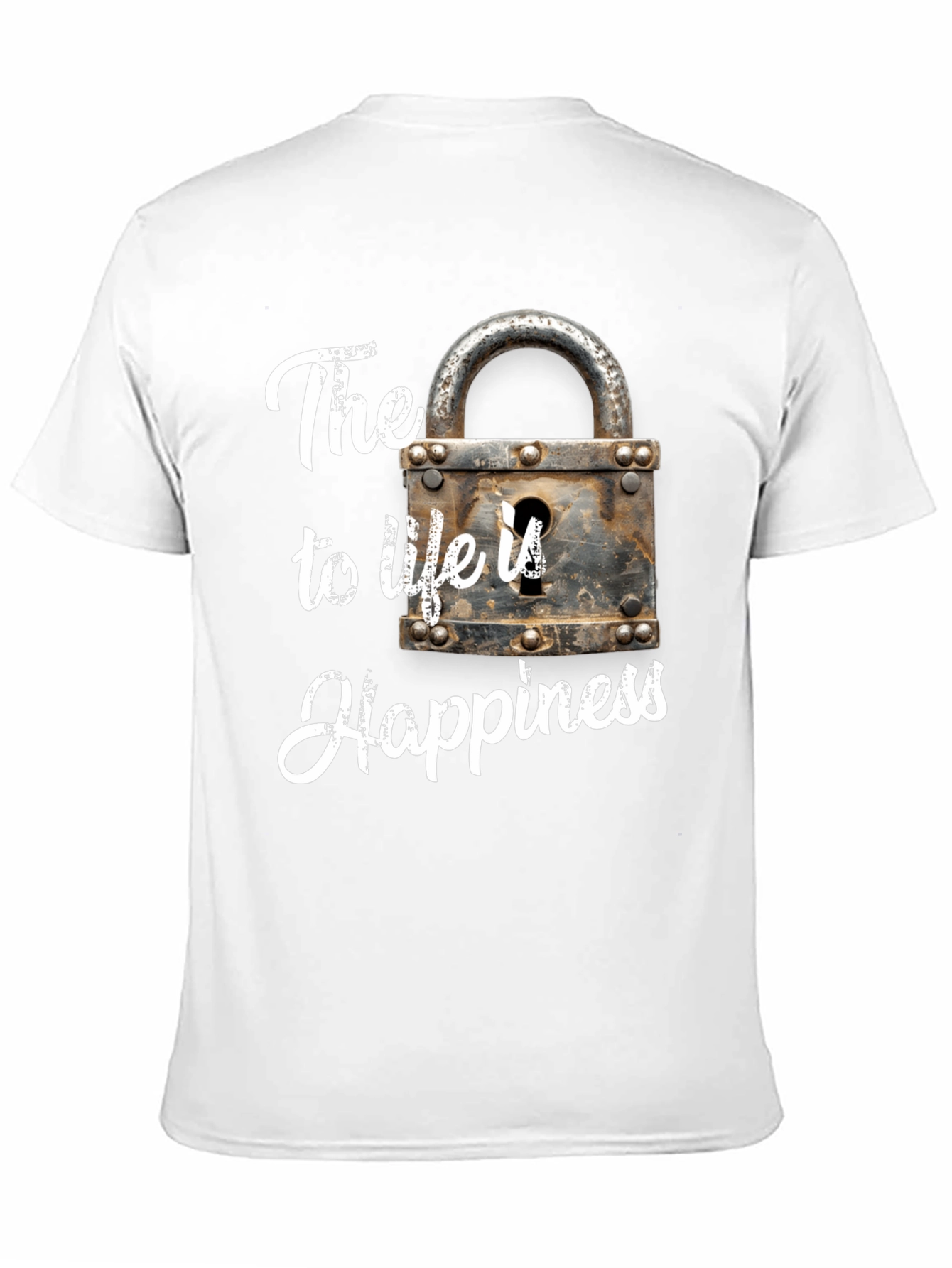 Happiness Lock T-Shirt - The Key to Life