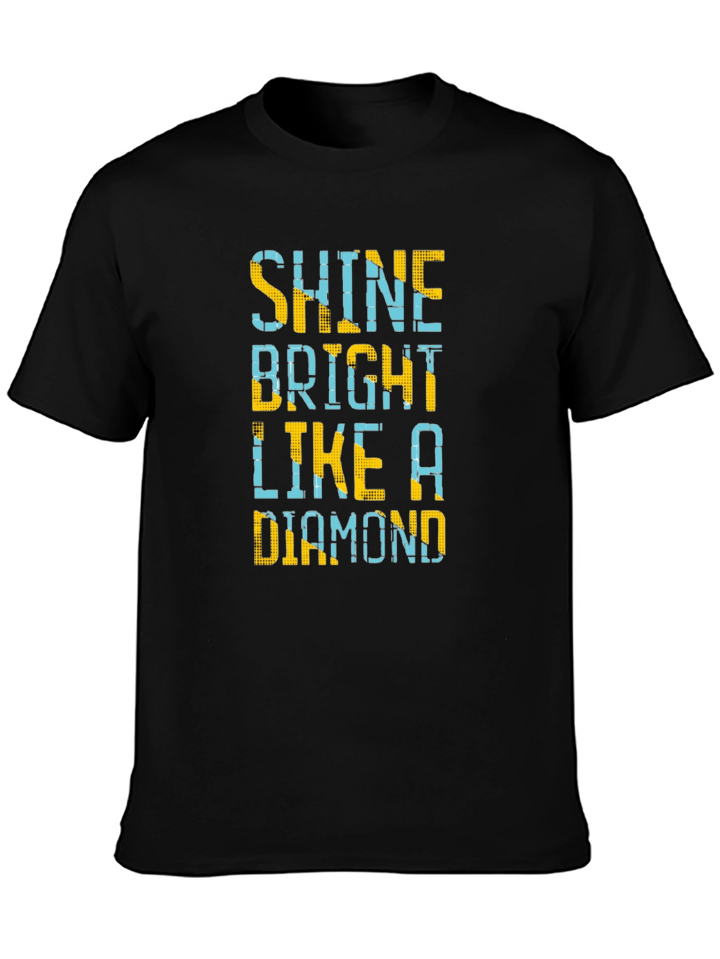 Shine Bright Like a Diamond Mens Black T-Shirt