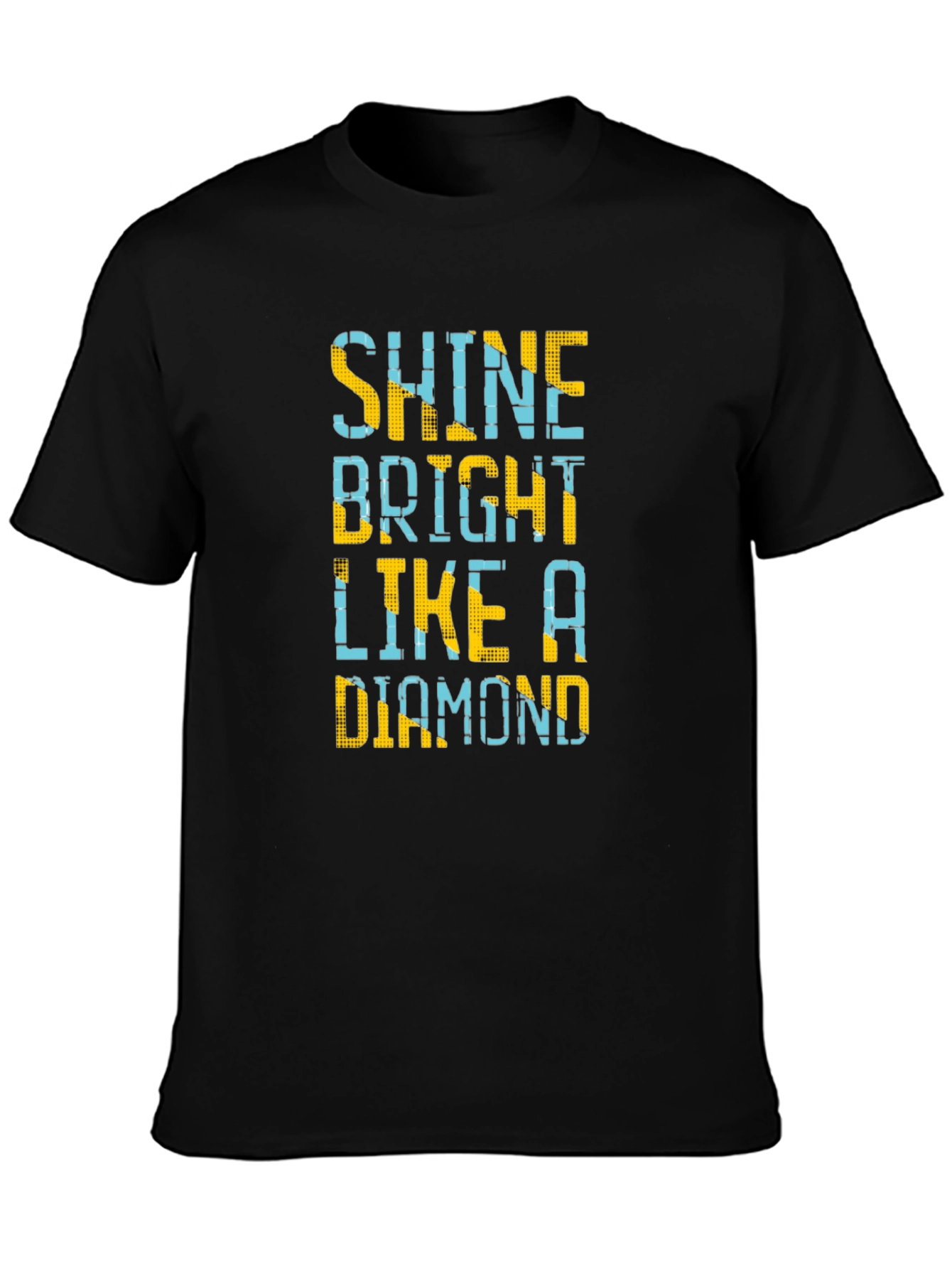 Shine Bright Like a Diamond Mens Black T-Shirt
