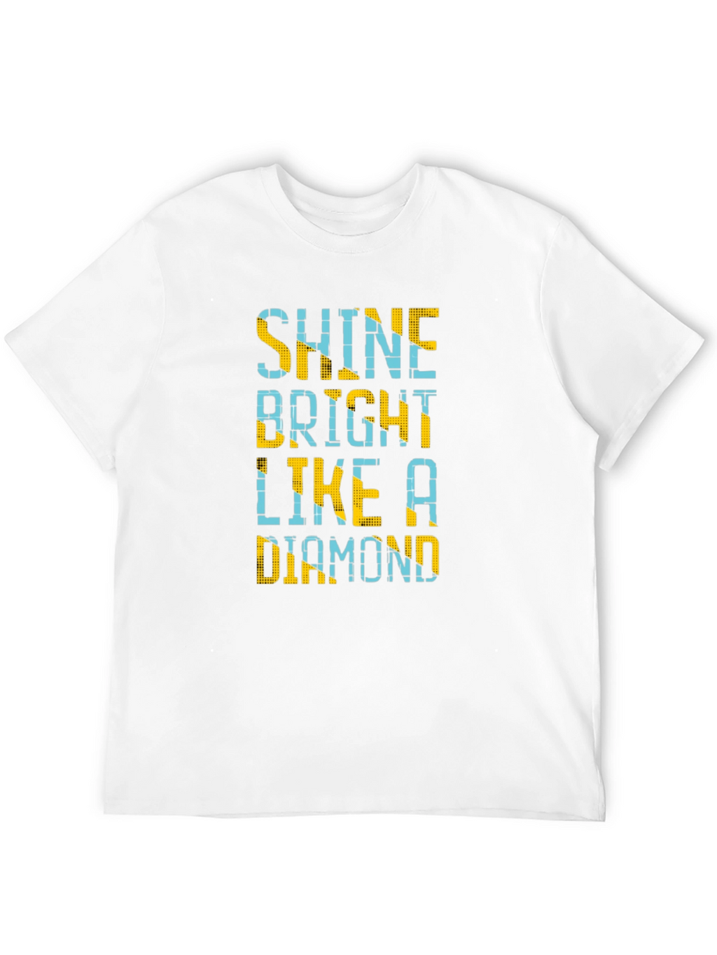 Shine Bright Like a Diamond Mens Black T-Shirt