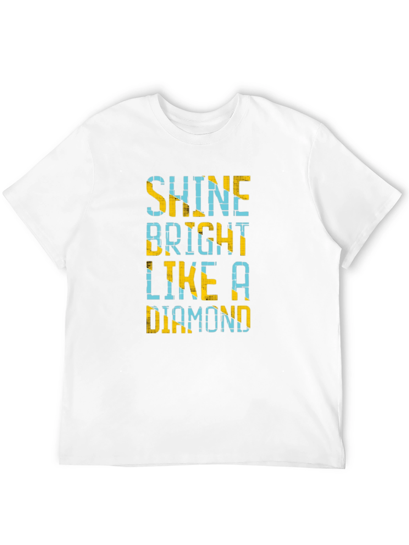 Shine Bright Like a Diamond Mens Black T-Shirt