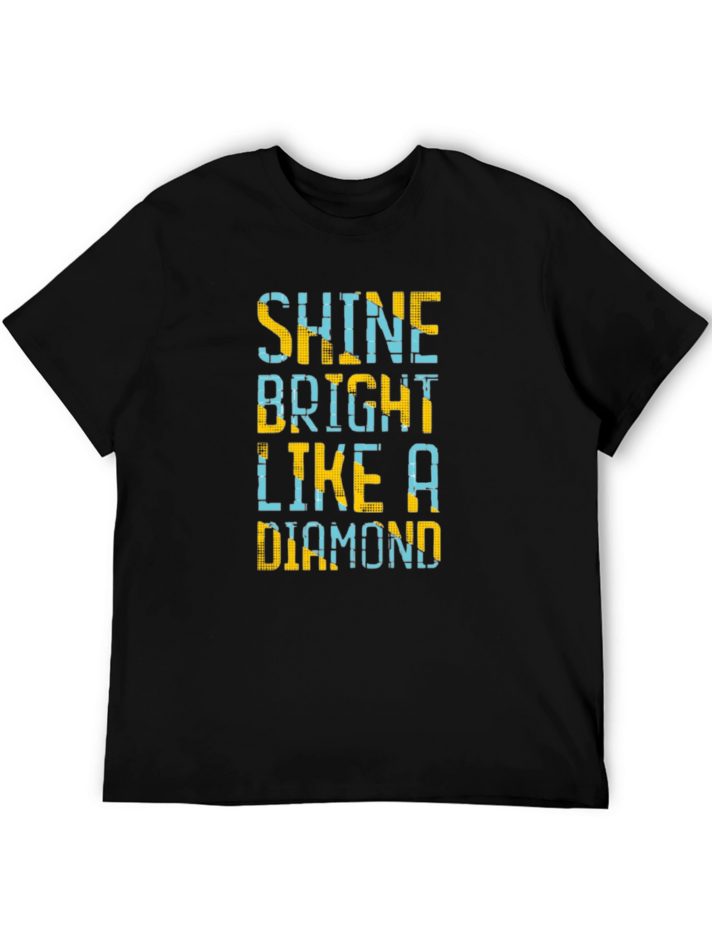 Shine Bright Like a Diamond Mens Black T-Shirt