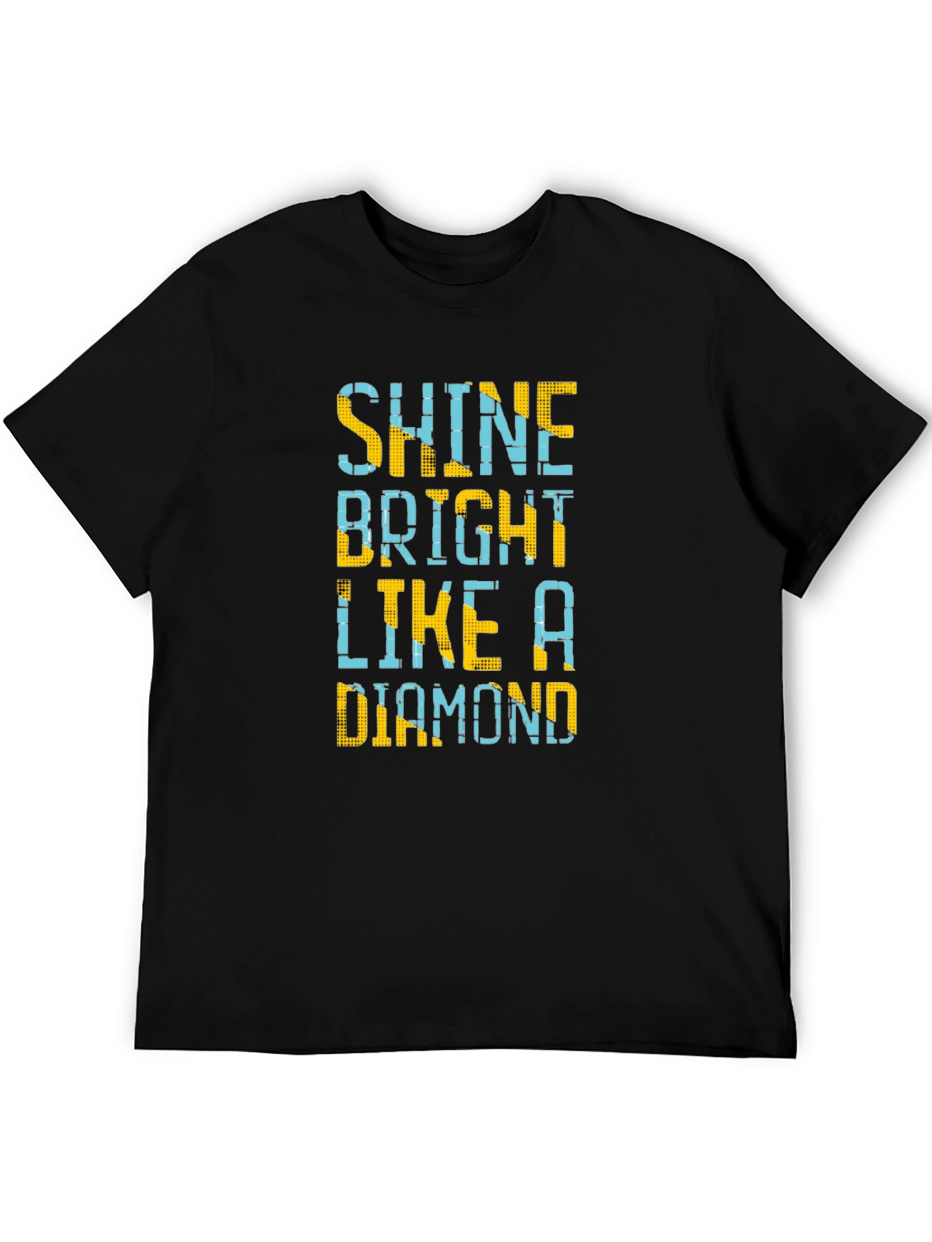 Shine Bright Like a Diamond Mens Black T-Shirt