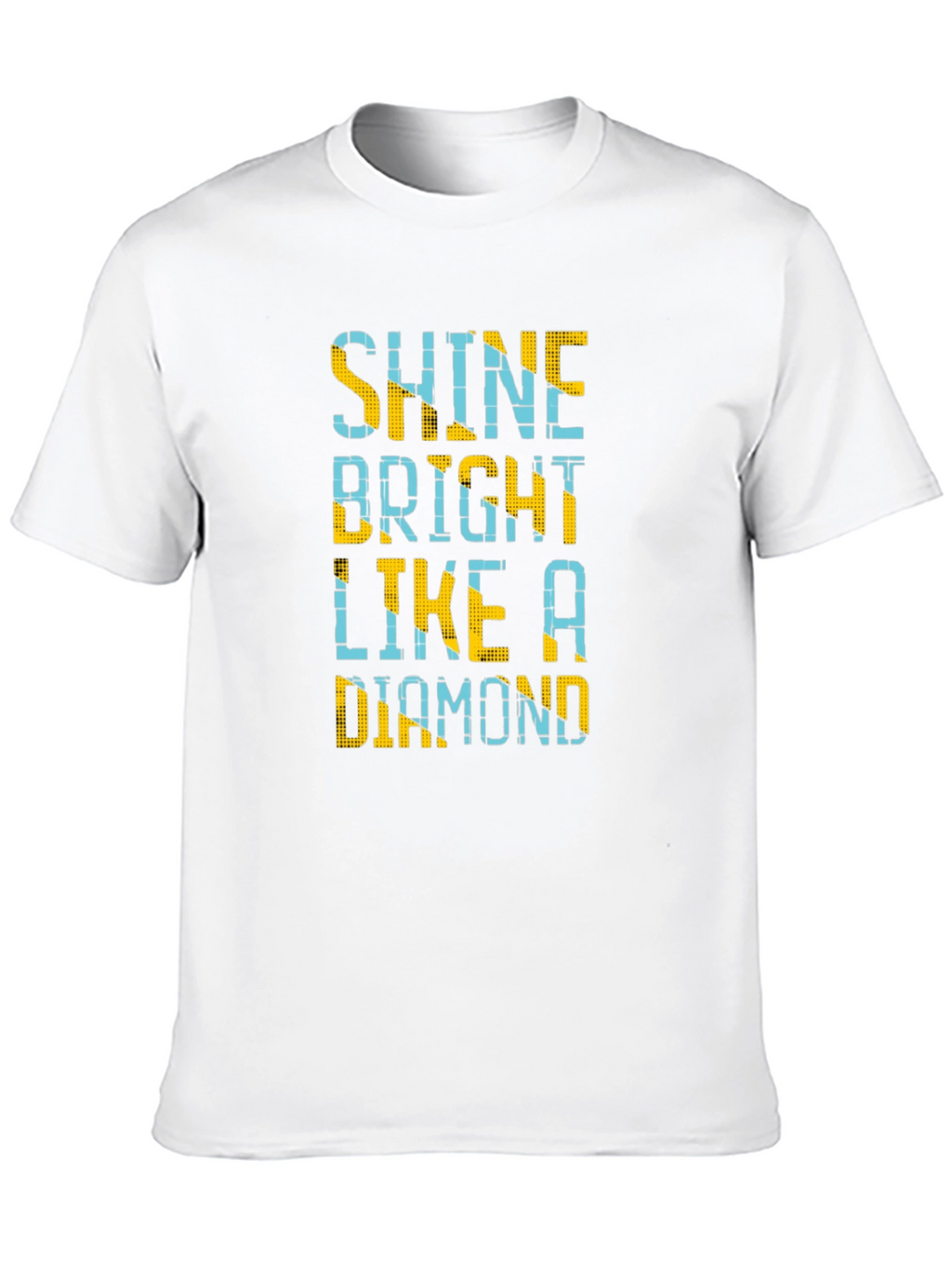 Shine Bright Like a Diamond Mens Black T-Shirt