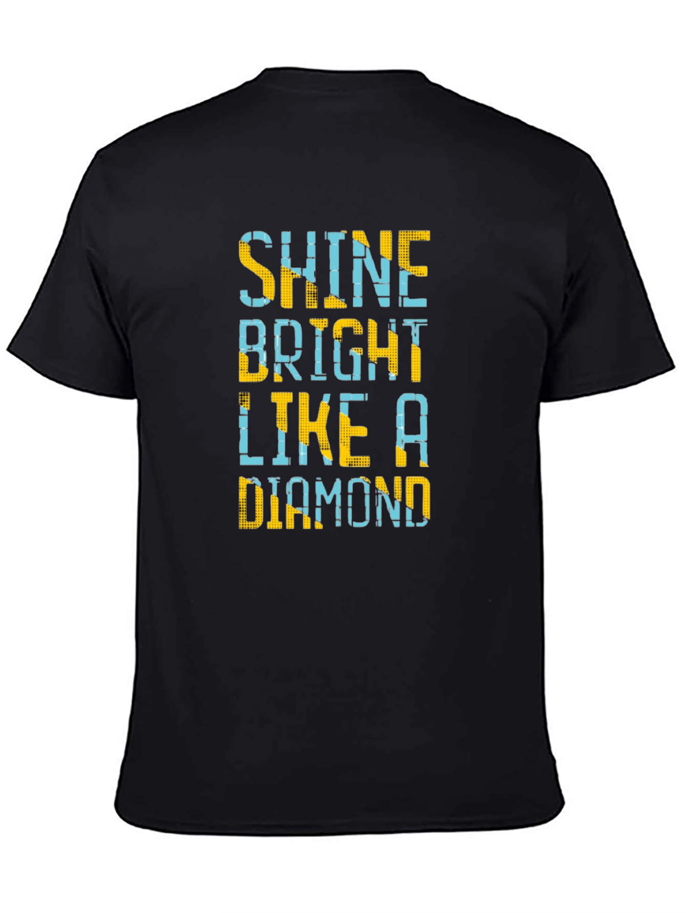Shine Bright Like a Diamond Mens Black T-Shirt