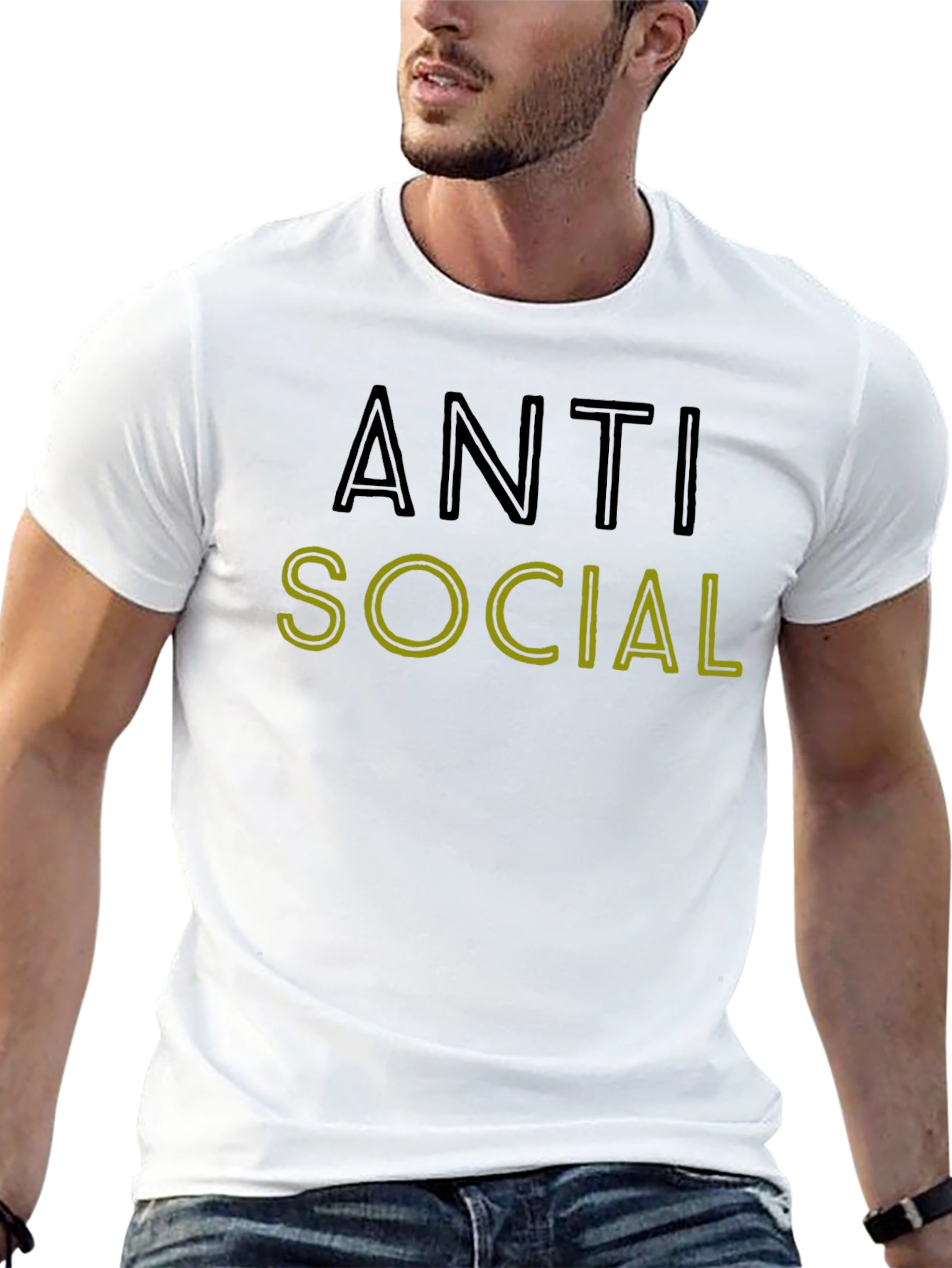 Anti Social T-Shirt - Bold Graphic Tee