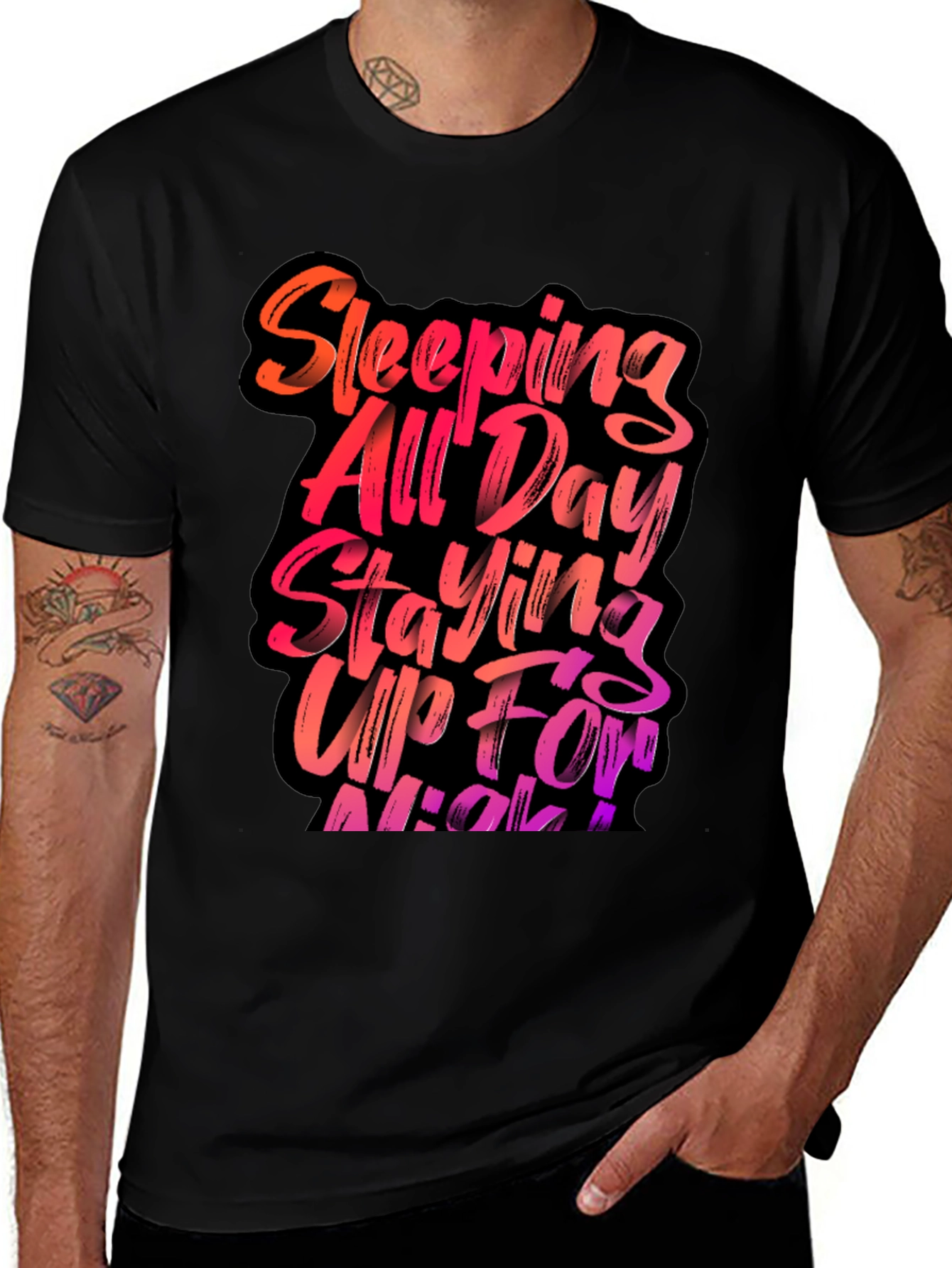 Sleeping All Day Staying Up All Night T-Shirt