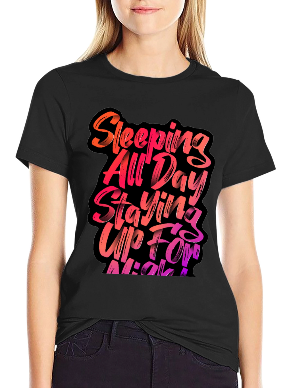 Sleeping All Day Staying Up All Night T-Shirt