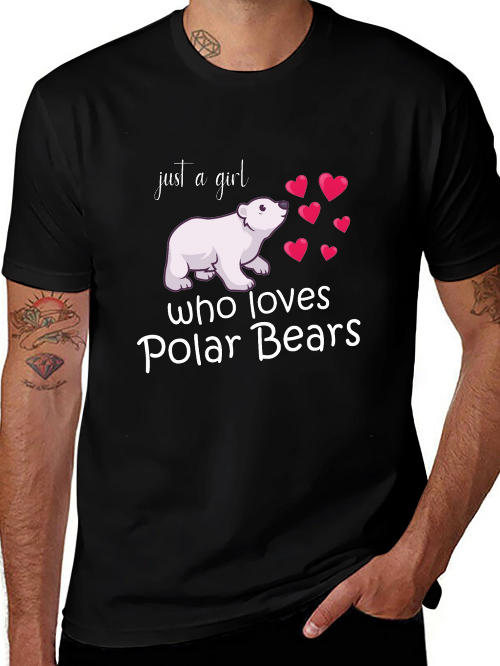Just a Girl Who Loves Polar Bears T-Shirt