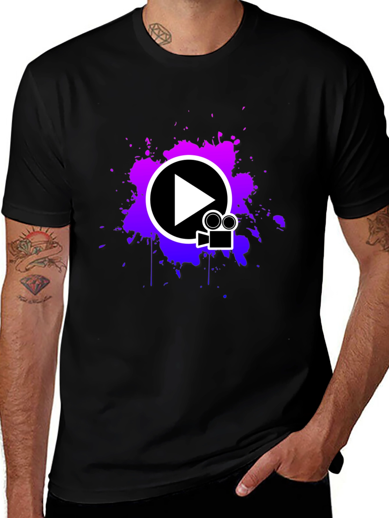 Vibrant Media Playback T-Shirt