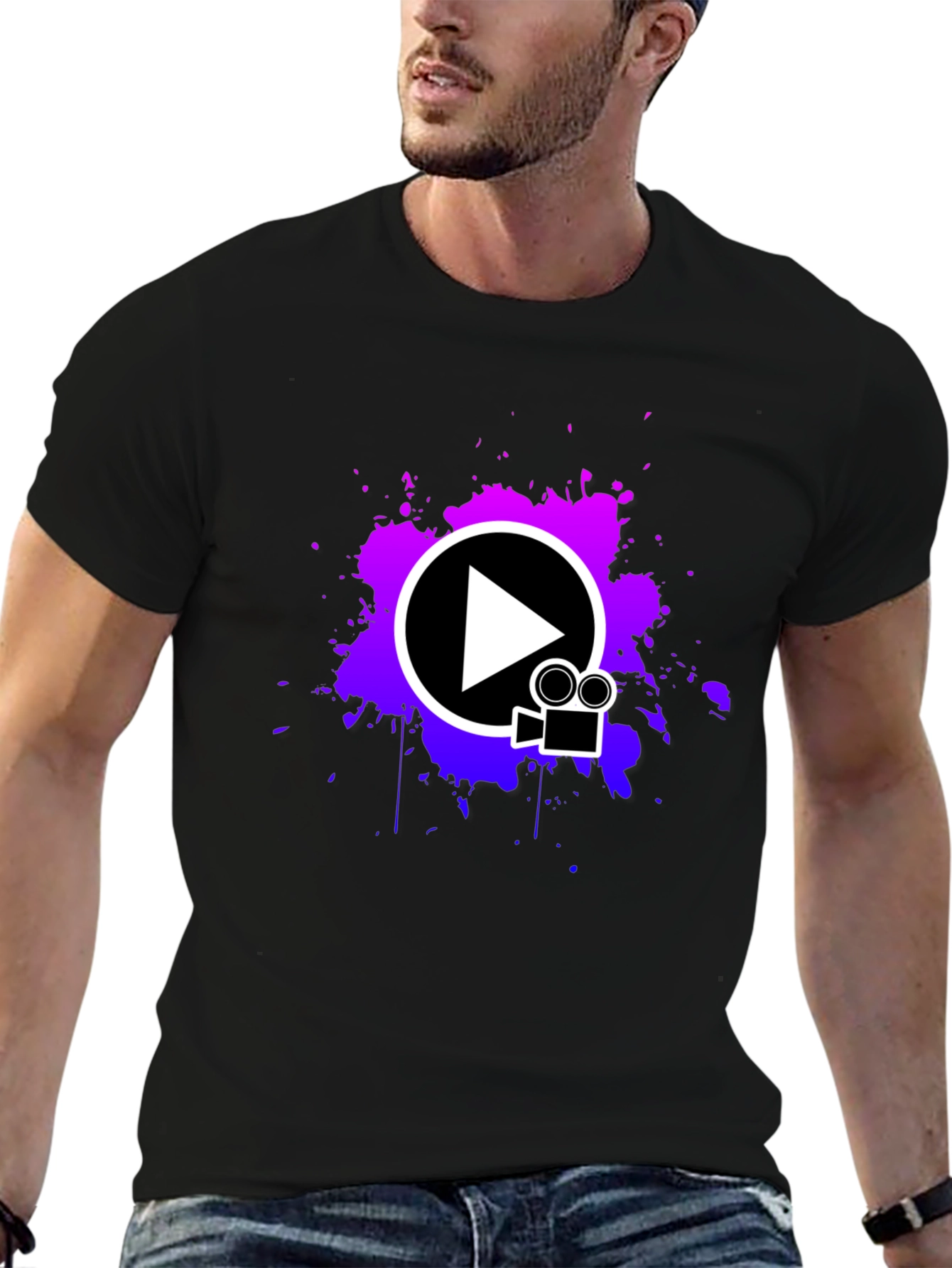 Vibrant Media Playback T-Shirt