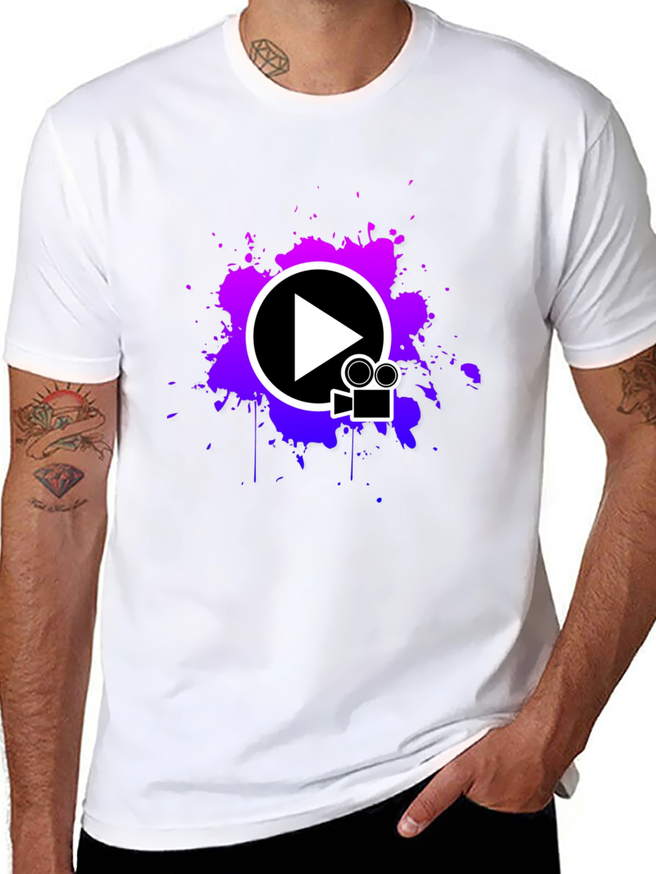 Vibrant Media Playback T-Shirt