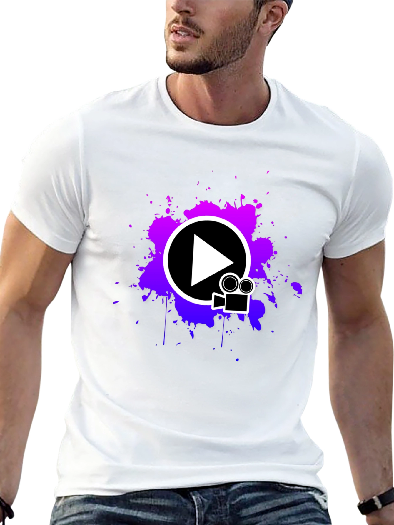 Vibrant Media Playback T-Shirt