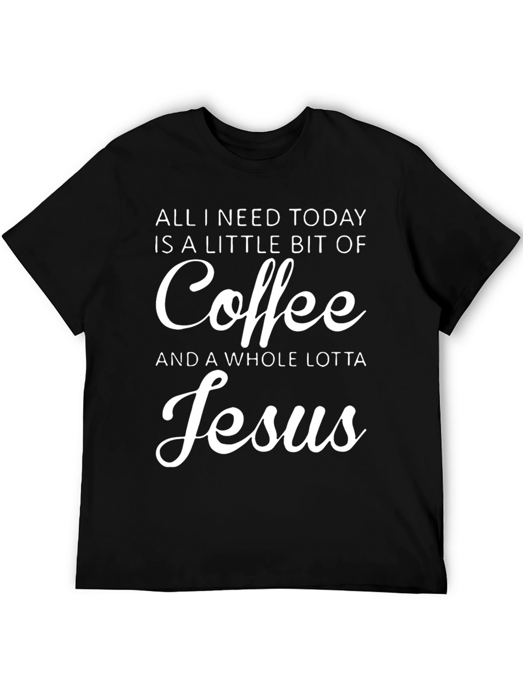 Coffee & Jesus Graphic Tee - Christian T-Shirt