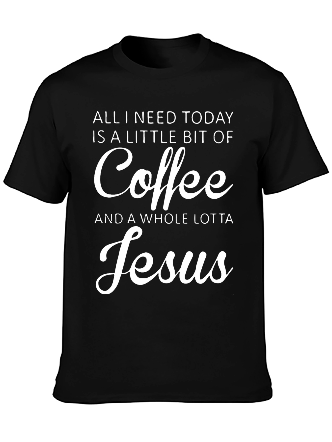 Coffee & Jesus Graphic Tee - Christian T-Shirt