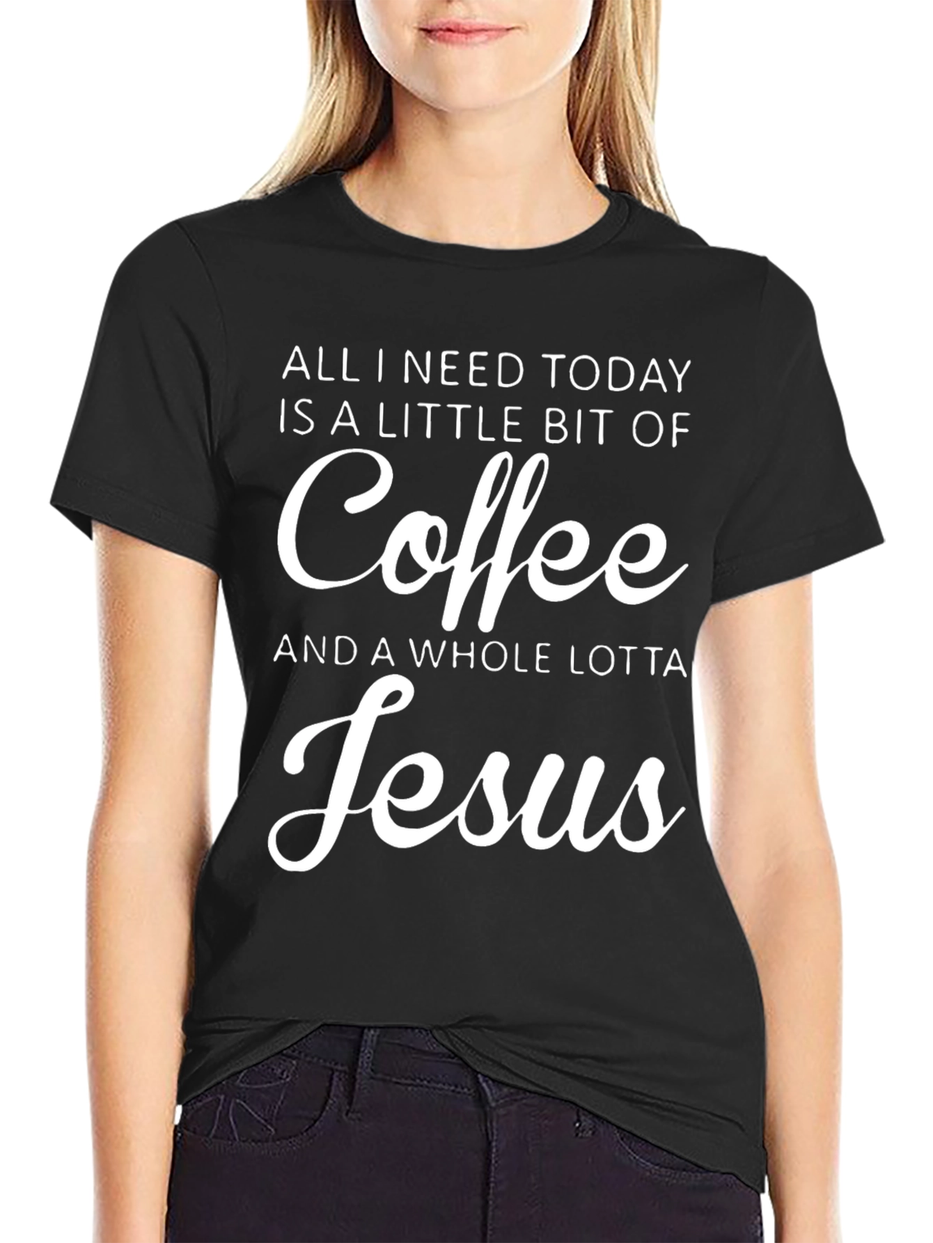Coffee & Jesus Graphic Tee - Christian T-Shirt