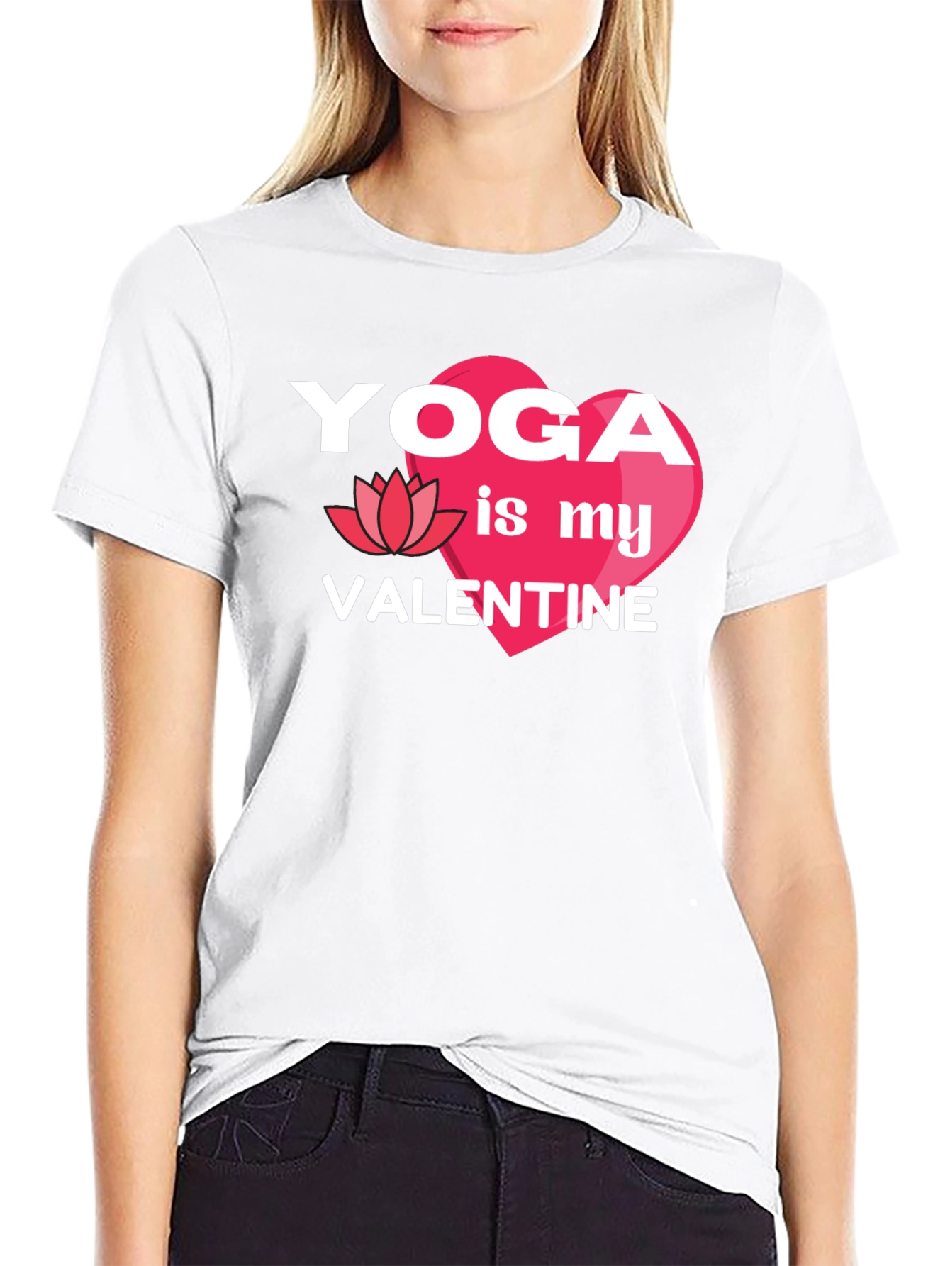 Yoga is My Valentine Graphic T-Shirt
