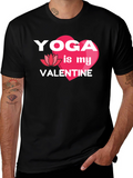 Yoga is My Valentine Graphic T-Shirt