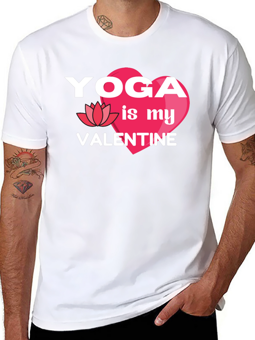 Yoga is My Valentine Graphic T-Shirt